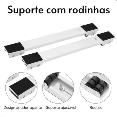 Imagem de Suporte Rodinhas Ajustável para Máquina de Lavar e Geladeira - ROMI