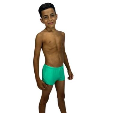 Imagem de Sunga Infantil Boxer Lisa Alta Qualidade Premium - SETE MODA PRAIA, Ve