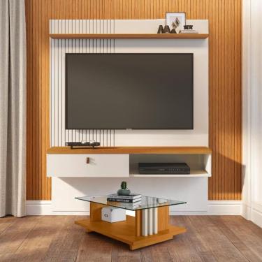 Imagem de Conjunto íris C/ Mesa De Centro Frizz Cinamomo/off-white