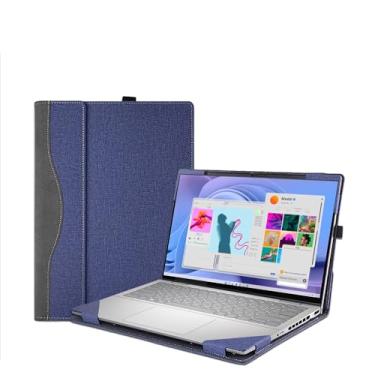 Imagem de Capa de laptop para Dell 14 Plus DB14250 e Pro 14 PC14255/PC14250 e Pro14 Plus PB14250 /PB14255, capa protetora de couro PU, acessórios para notebook (azul escuro)