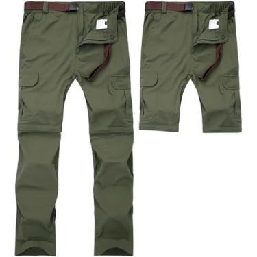 Imagem de M-7xl Calça Removível De Secagem Rápida Para Homens De Tamanho Extra Grande, Calças De Caminhada Respiráveis De Verão, Esportes Ao Ar Livre Caminhadas Trekking Pesca, Green, 4XL
