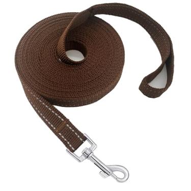 Imagem de Coleira de treinamento de nylon para cães pequenos e médios, coleira longa refletiva para cães/filhotes para treinamento de obediência, acampamento