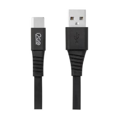 Imagem de Cabo Usb-c I2go 1,2m 2,4a Flat Preto