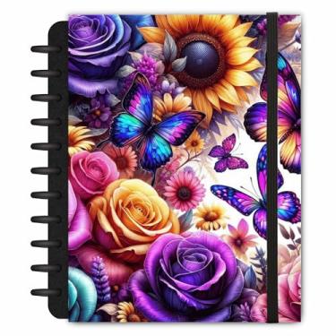 Imagem de Caderno de Disco Metamorfose 160 pgs 90g Capa Dura 6 Divisórias Inteligente Grande ~20cm x 27cm