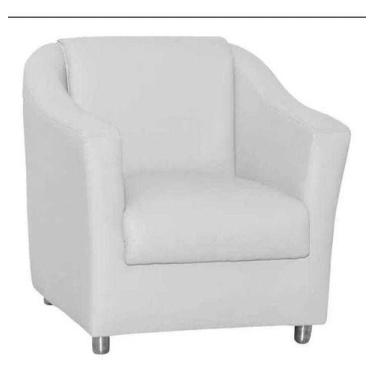 Imagem de Poltrona para sala e quarto Tilla - Courano Branco - In-9 Decor