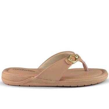 Imagem de Sandália Comfortflex Feminina TM 2580402, 36, Bege