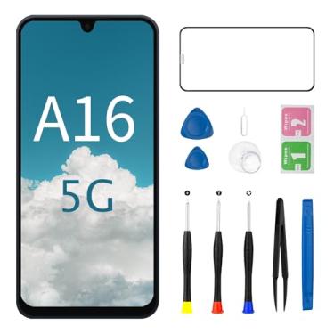 Imagem de Tela de substituição para Samsung Galaxy A16 5G com kit de moldura A166e A166u A166p S166v S166w S166dl LCD Touch Display digitalizador com ferramentas de reparo (não para Galaxy A16 4G)