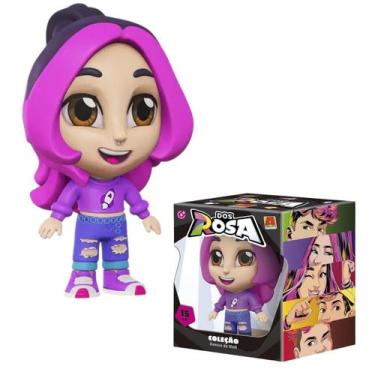 Imagem de Boneca Katlen Youtube Infantil Articulada Turma Dos Rosa 15cm - Algaza