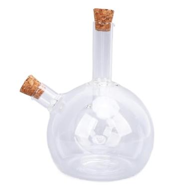 Imagem de Mingzhe Distribuidor de Azeite e Vinagre de Vidro 2 Em 1 Garrafa de Cruzeiro de Bico Duplo para Cozinha de Cozinha (Estilo 2)