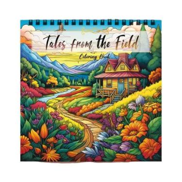 Imagem de Livro De Colorir Feminino Para Adultos, 30 Folhas, 8,3x8,3, Livro De D
