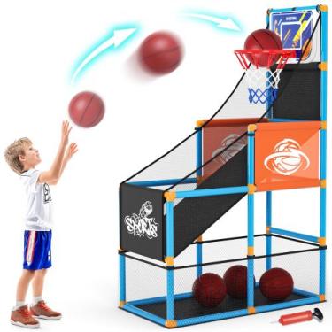 Imagem de Conjunto de jogos de basquete Arcade Handwell para crianças de 3 a 12 