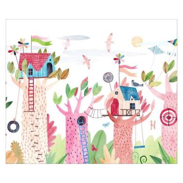 Imagem de Papel de Parede Adesivo Infantil Árvores Natureza Bebe Quarto - 499pcm