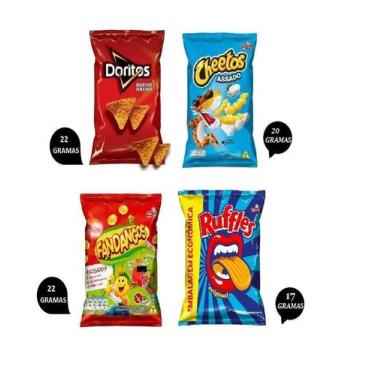 Imagem de Kit 75Un Elma Chips Doritos + Ruffles + Fandangos + Cheetos