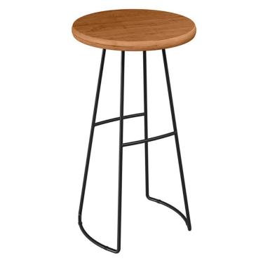 Imagem de Mesa Bistrô Alta Para Aérea Gourmet 100 Cm York Peroba