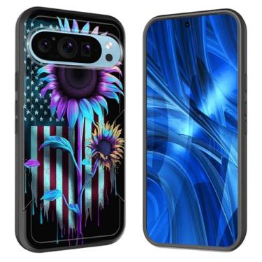 Imagem de JHYYTUJTYP Capa para Pixel 10 Pro XL, [Teste de queda de grau militar] Capa protetora resistente à prova de choque resistente para Google Pixel 10 Pro XL 6,8 polegadas 2025, bandeira americana