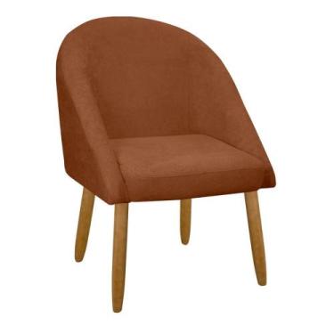 Imagem de Banqueta Poltrona Lua Bouclê Ideal Para Sala Penteadeira Ou Salão - SO