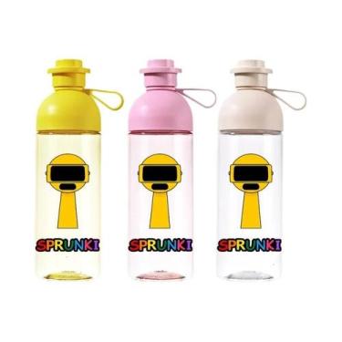 Imagem de Garrafa De Água Esportiva De Grande Capacidade 600ml Antiqueda Portáti