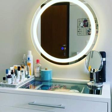 Imagem de - Espelho redondo com touch led 4000k 0,90x0,90 - ESPELHOLED DECOR