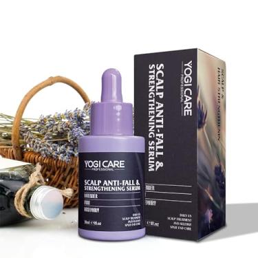 Imagem de YogiCare Sérum de lavanda anti-queda e fortalecimento do couro cabeludo para crescimento do cabelo - 30 ml