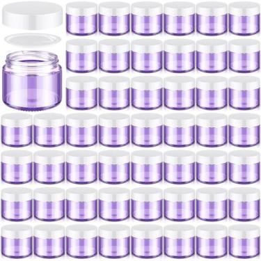Imagem de Frascos de vidro Domensi 60 ml com tampas, tamanho de viagem: 48 unida