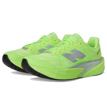 Imagem de New Balance Fuelcell Rebel V5 Tênis de corrida masculino, Azul claro/verde laboratório/prata metálico, 15 Wide