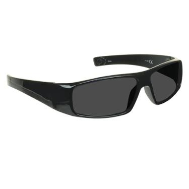 Imagem de proSPORT Óculos de sol de leitura de lentes completas preto + 3,00 não bifocais escuros envoltório preto esportivo motocicleta condução