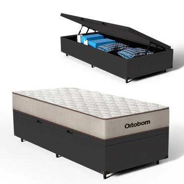 Imagem de Cama Box Baú com Colchão de Espuma D60 Ortobom Force Dream Solteiro 88cm