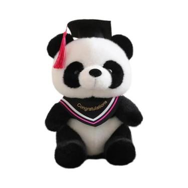 Imagem de Brinquedo De Pelúcia Kawaii De 25cm Do Doutor Panda Com Chapéu, Boneco