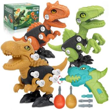 Imagem de Brinquedos de dinossauro NORYOSE para meninos de 3 a 8 anos com furade