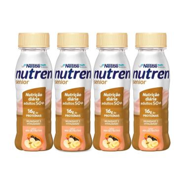 Imagem de Kit 4 Nutren Senior Complemento Alimentar Mix de Frutas 200ml