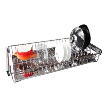 Imagem de Escorredor de Louças 8740 Deslizante 570x70x300mm Cromado com Bandeja 