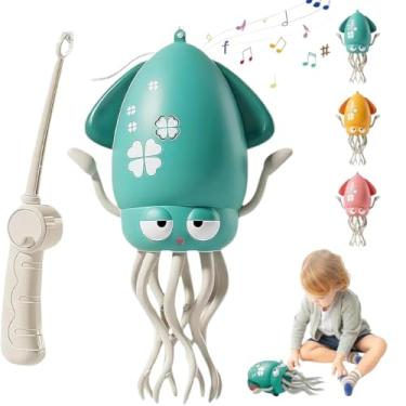 Imagem de Brinquedo Interativo Lula Polvo Elétrico Dançante com Luzes, Música e Cabo USB – Divertido e Educativo para Crianças (Verde)