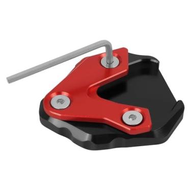 Imagem de BYYINGSUS Compatível com CB1300 CB 1300 2020 2021 2022 2023 2024 Suporte CNC para motocicleta Suporte de extensão lateral para pés (vermelho)