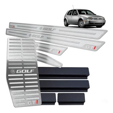 Imagem de Descanso + Soleiras Prata Alto Relevo  Golf Gti 1999 A 2013