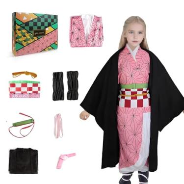 Imagem de Kahopy Anime Cosplay Costume Kids Uniform, Halloween Kimono Role Play Outfit Set for Boys and Girls