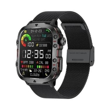 Imagem de Relógio Inteligente Militar Masculino IP68 5ATM Monitor De Saúde E Fit