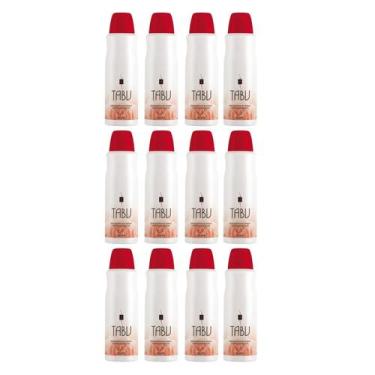 Imagem de Kit 12 Desodorante Spray Tabu Tradicional 90Ml - Dana - Dana Cosmético