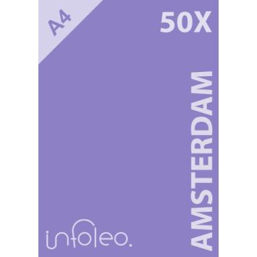Imagem de 50 Folhas Papel Color Plus Amsterdam (Roxo) A4 180g