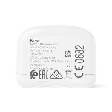 Imagem de Interface Rele Bidi Switch 10006803 Nice