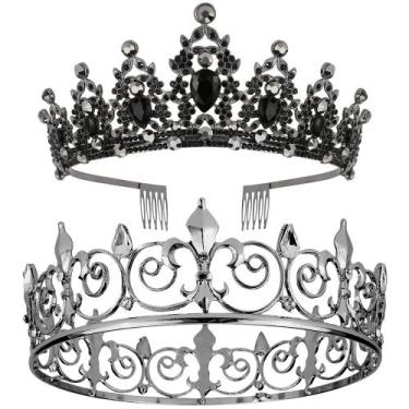 Imagem de Tiara e coroa AOPRIE King & Queen Artemis para mulheres e homens