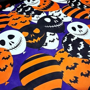 Imagem de TNT Toalha estampado Balões de Halloween 1.00m x 1.40m