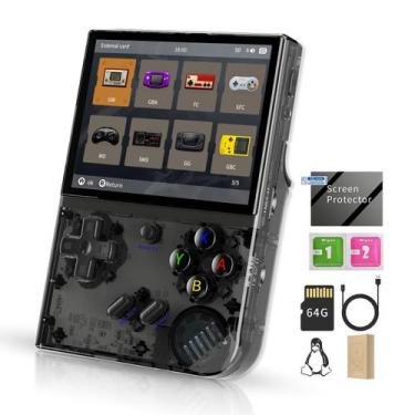 Imagem de Consola de jogos portátil Daxceirry RG35XX Plus 3.5" 64GB 5515 Games