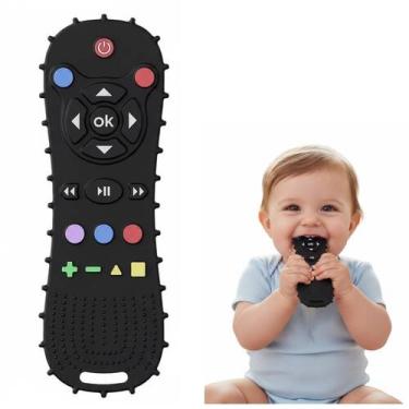 Imagem de Mordedor Aliviar Dentição Controle Remoto Sensorial Bebê infantil maci