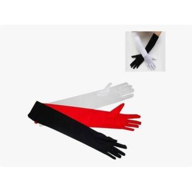 Imagem de Luva Longa Adulto Acessorio Fantasia - FR, Branco