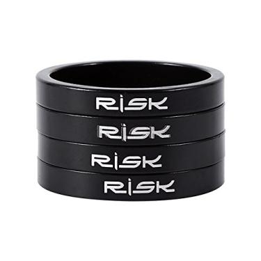 Imagem de Espaçadores de bicicleta de liga de alumínio, levantador de haste, arruelas de garfo de bicicleta, espaçadores de fone de ouvido, leves, fáceis de instalar, elevação do guidão para entusiastas de