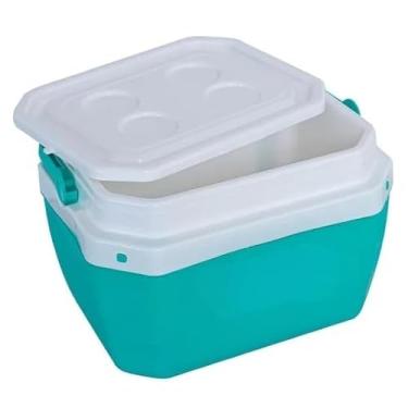 Imagem de Cooler Caixa Térmica Media 17 Litros 24 Latas Com Alça Praia Camping Pesca(Verde Turquesa)