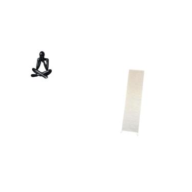 Imagem de Fenteer Abajur com Escultura Abstrata Moderna, Ornamento Decorativo Colecionável para Sala de Estar Aconchegante, Estante E Luminária de Pé