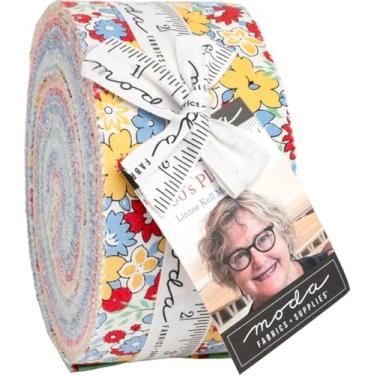 Imagem de 30's Playtime 2025 Jelly Roll, 40 tiras de tecido pré-cortadas de 6,3 cm x 111,8 cm por Linzee Kull McCray