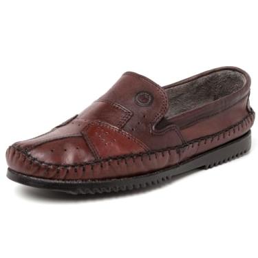 Imagem de Sapato Casual Mocassim Sapatilha Masculino Confortável Café Marrom 40