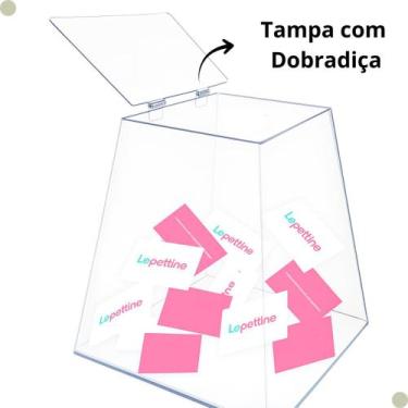 Imagem de Urna Acrílico Transparente Piramide 20x20x20cm - Lepettine
